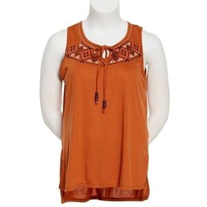 French Laundry Embroidered Tank - S